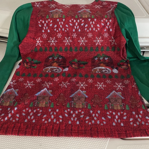 Women’s Ugly Christmas Sweater in a long sleeve Tshirt - Picture 5 of 5